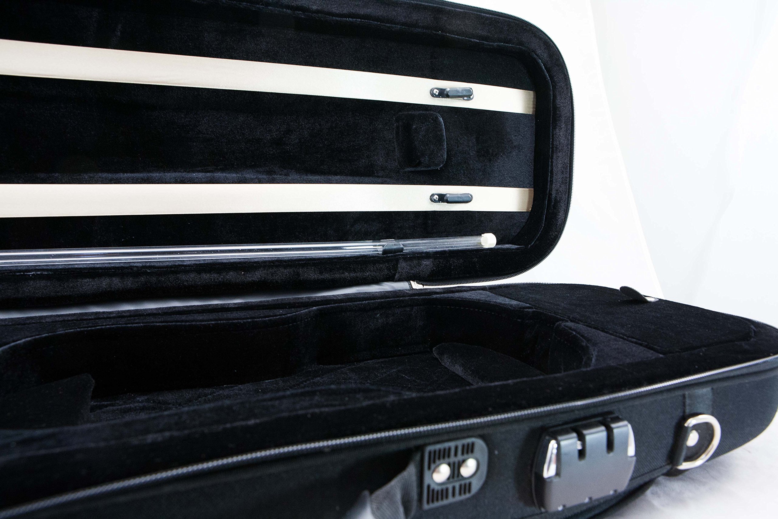 Premium Sky VNCOF01 Violin Case with Shoulder Strap - Durable Hard Shell Protection for 4/4 Violins - Perfect for Music Students, Performances & Travel