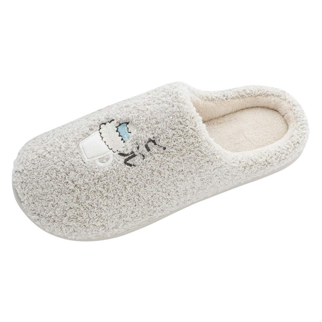 Women's Memory Foam House Slippers - Plush Fleece Lined, Anti-Skid for Indoor/Outdoor - Cozy Winter Comfort