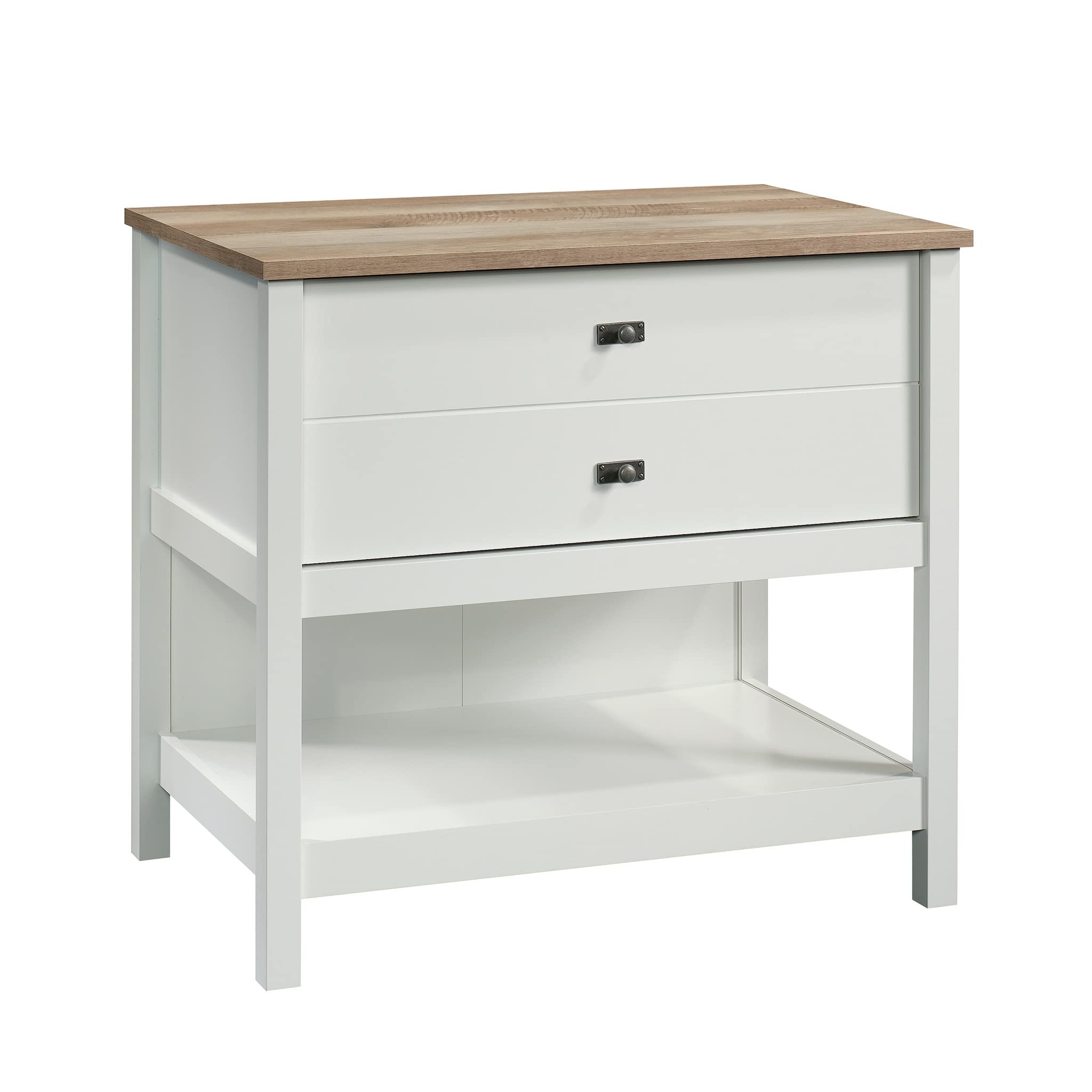 Sauder Cottage Road 1-Drawer Lateral File Cabinet - Soft White Finish - Home Office Storage Solution for Documents & Supplies