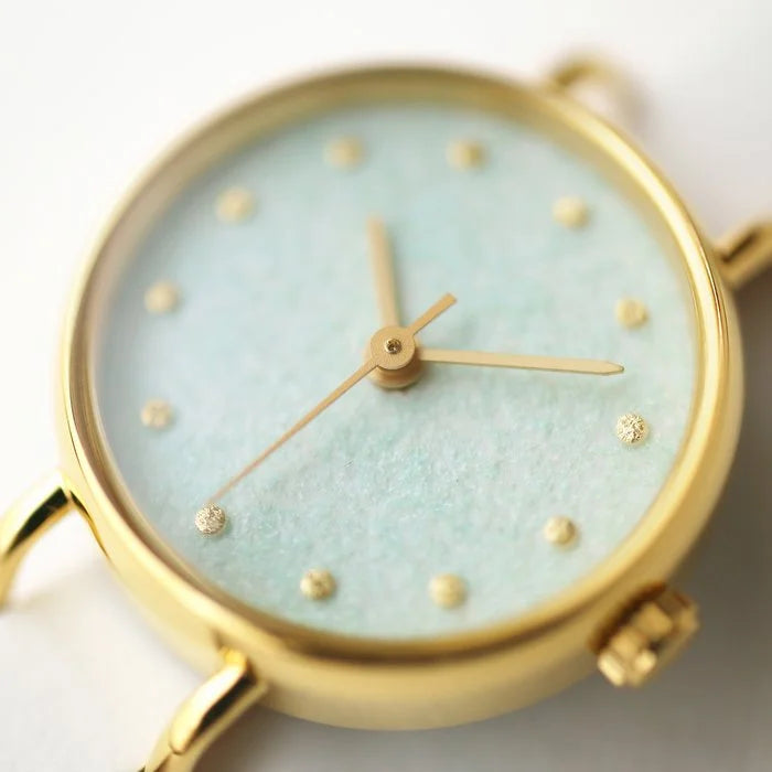 Elegant Women's Amazonite Wristwatch - Pale Greenish Blue Japanese Handmade Watch for Casual & Formal Occasions