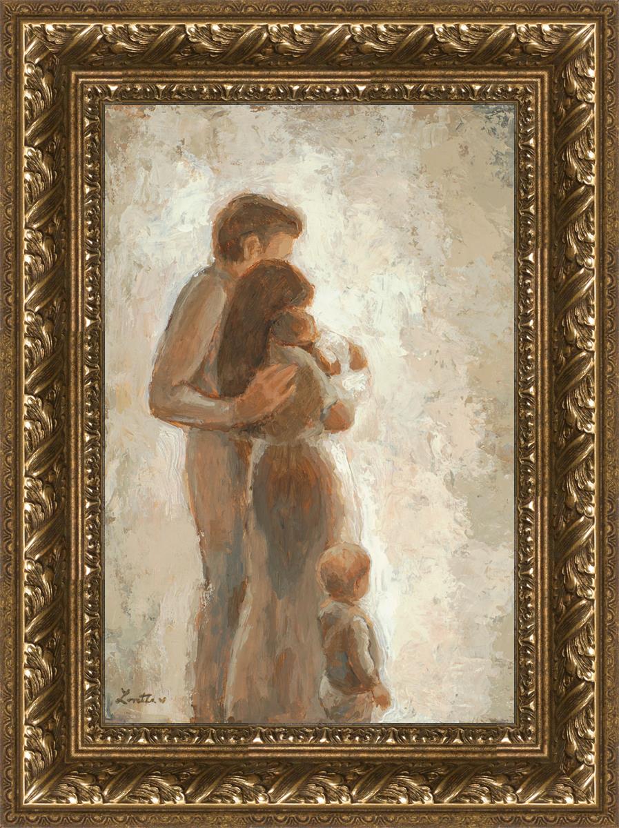 Family Looking Towards the Light - Inspirational Wall Art for Home Decor | Motivational Canvas Print for Living Room, Bedroom & Office | Perfect Gift for Family & Friends