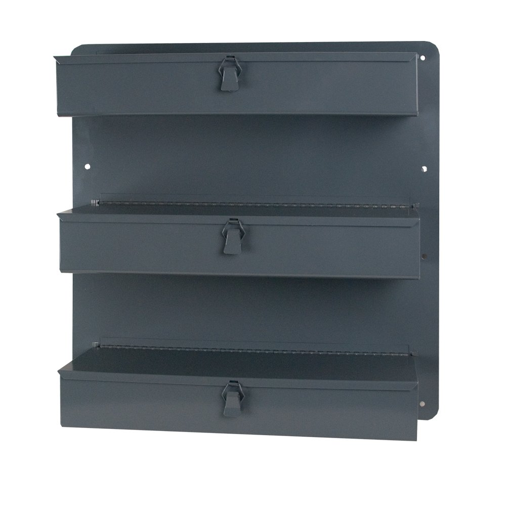 Durham 806-95 Gray Steel 3 Row Door Tray for Trucks & Vans - 21