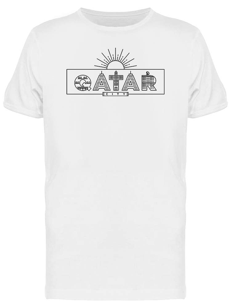 Smartprints Qatar Landmarks T-Shirt for Men - Stylish Casual Wear for Travel & Everyday Outfits