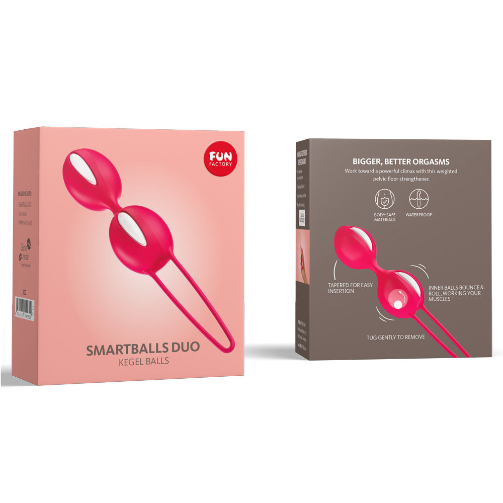 Fun Factory Smartballs Duo Kegel Exercise Set - Pelvic Floor Trainer for Women, Strengthen & Tone Intimate Muscles - Perfect for Postpartum Recovery & Sexual Wellness