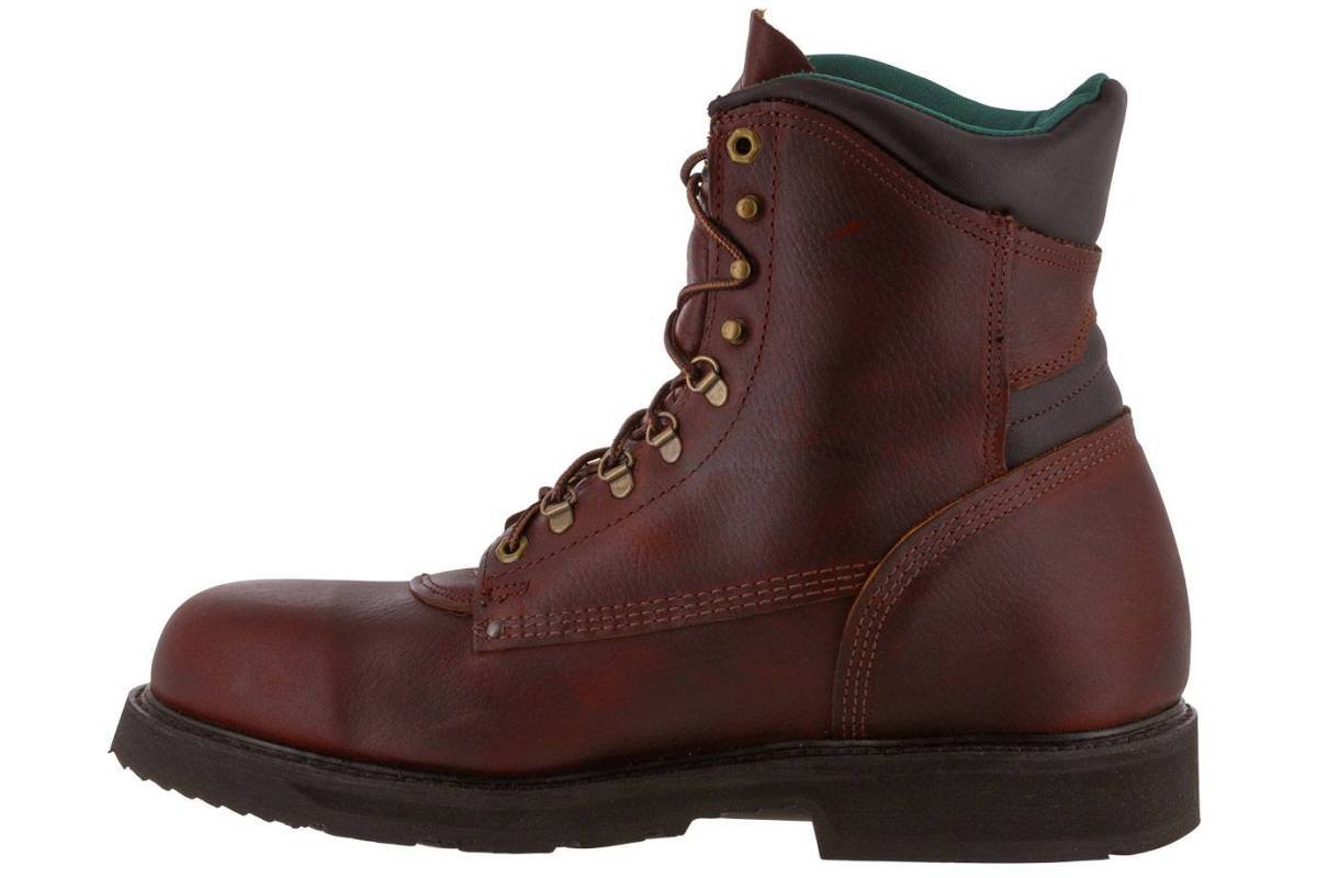 Carolina Domestic 8 Inch Soft Toe Work Boots for Men - Comfortable & Durable Safety Shoes for Construction, Landscaping & Outdoor Work