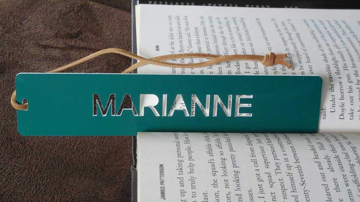 Custom Personalized Bookmark - Engraved with Name, Message, or Initials - Perfect Gift for Book Lovers, Readers & Students - P3109