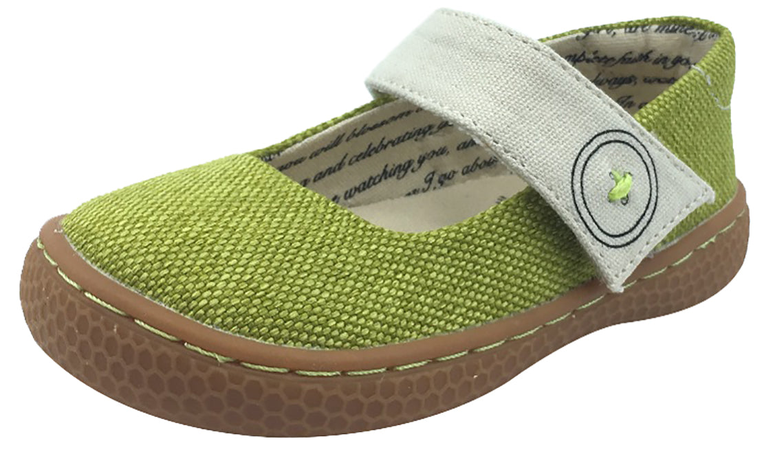 Livie & Luca Girls Carta II Lime Green Mary Jane Flats - Comfortable Casual Shoes for Toddler & Little Girls - Perfect for School, Playdates & Everyday Wear