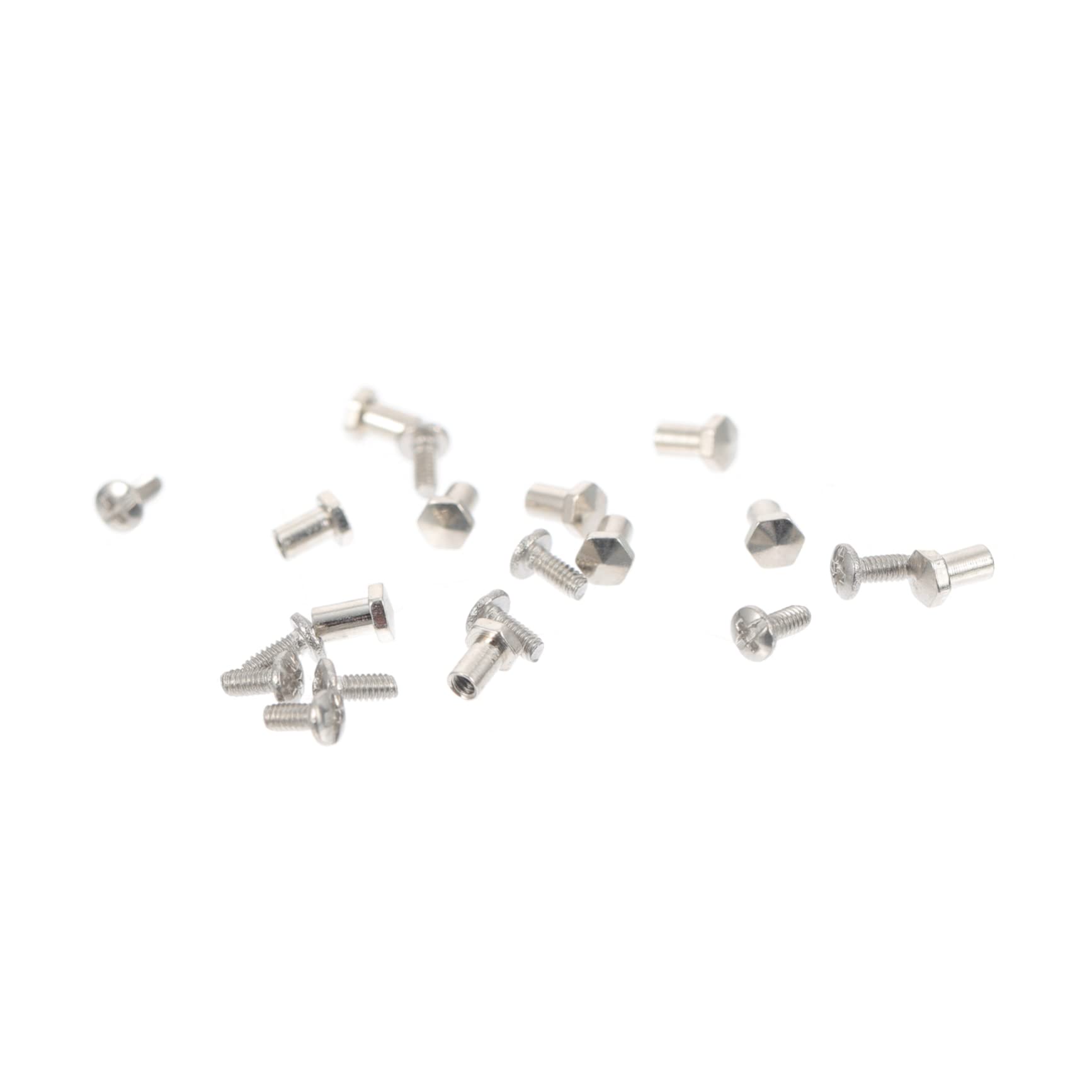 2 Packs Glasses Repair Screws - Flat Head Metal Replacement Screws for Eyeglasses Frames, Tiny Screws for Sunglasses & Reading Glasses - Perfect for DIY Glasses Repair at Home or Office
