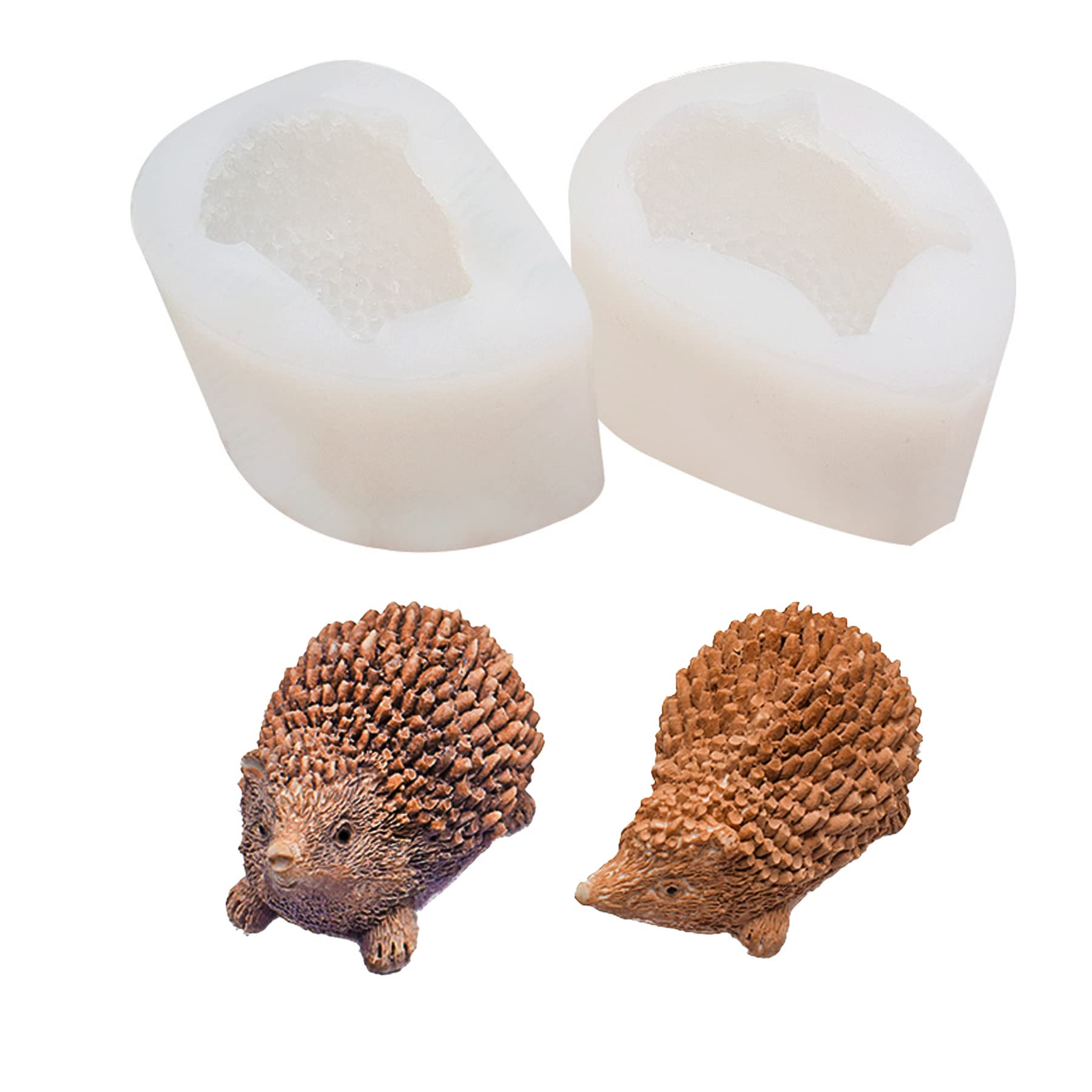 Yayatty 2-Piece Hedgehog Resin Molds Set - Premium Epoxy Silicone Casting Molds for DIY Resin Crafts, Keychains & Home Decor - Perfect for Cute Animal Shaped Jewelry Making and Gift Ideas