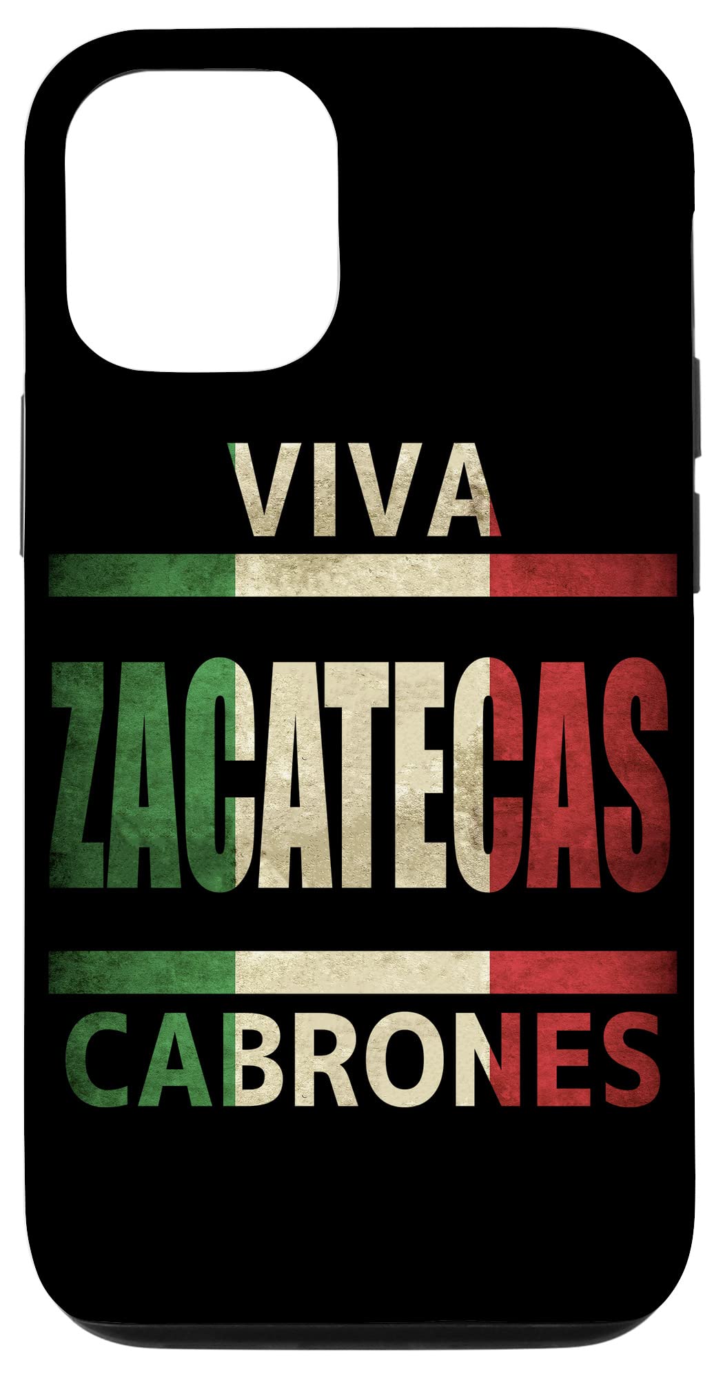iPhone 12/12 Pro Case - Viva Zacatecas Cabrones Mexican State Design | Durable Protective Cover for Travel, Everyday Use & Showcasing Mexican Pride