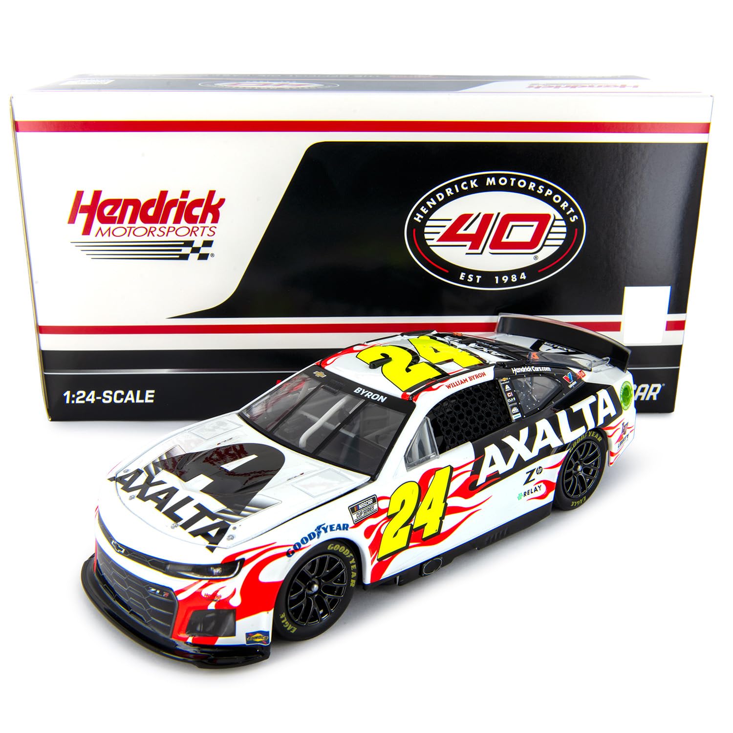 William Byron 2024 Axalta 1:24 Scale NASCAR Diecast Car - Collectible Racing Model for Display & Gift Giving