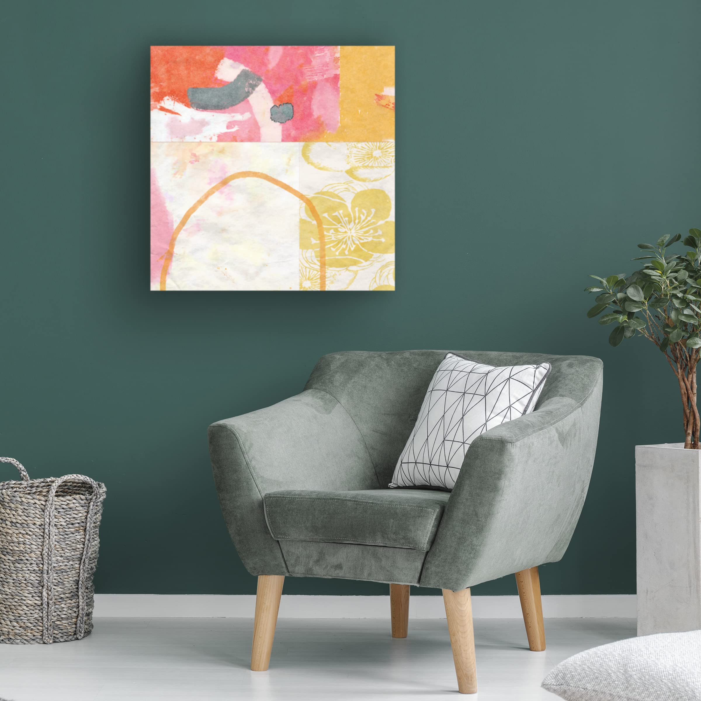 Trademark Fine Art 'Kimono No 1' Canvas Wall Art by Suzanne Nicoll - Japanese Inspired Home Decor for Living Room, Bedroom & Office