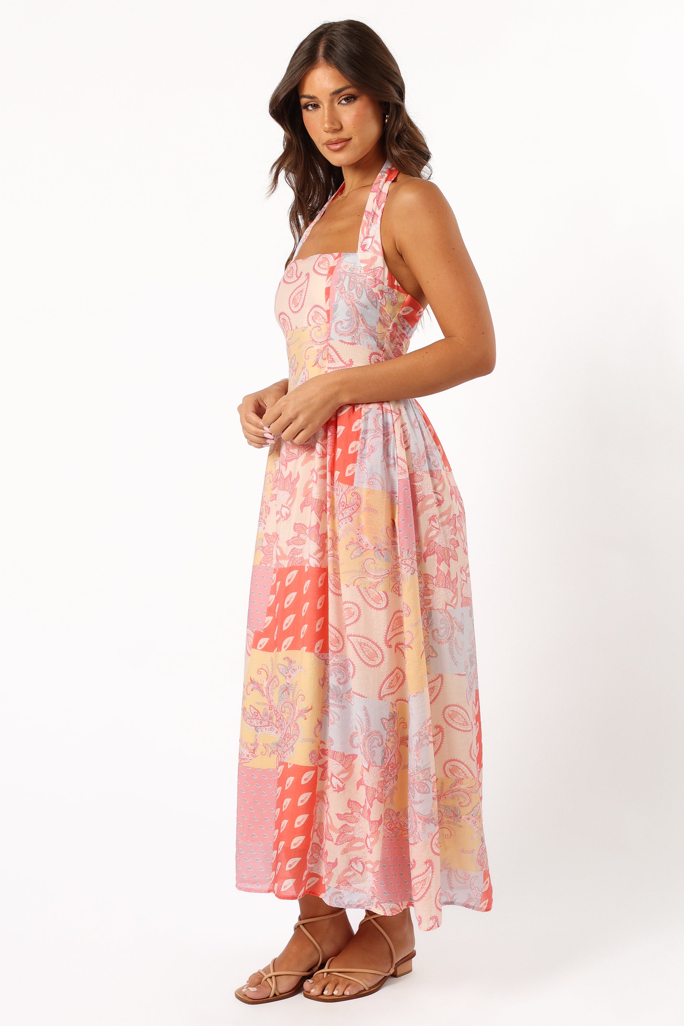 Blaire Maxi Dress for Women - Floral Print Pink & Multi Color Long Summer Dress - Perfect for Beach, Vacation & Casual Wear