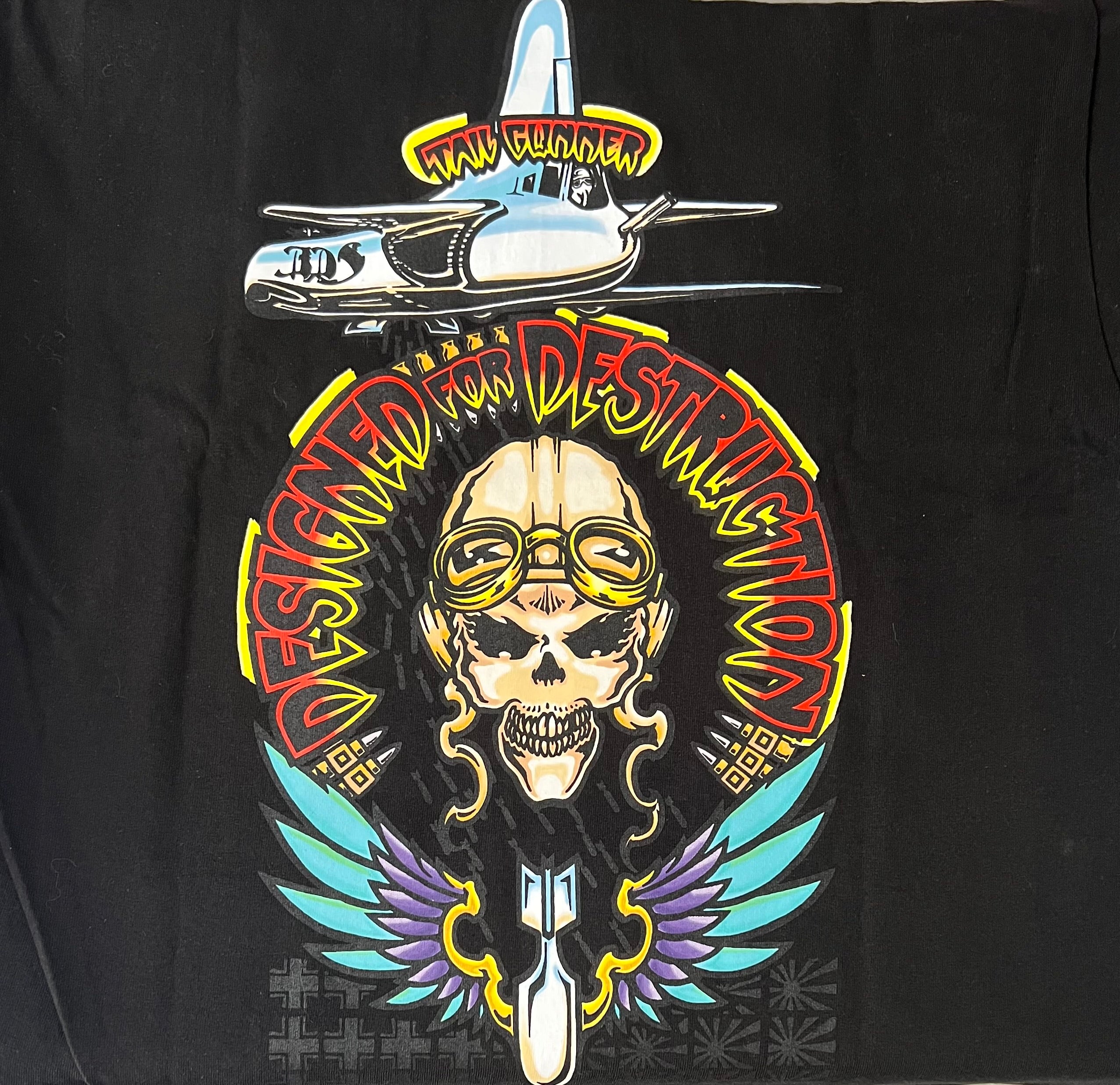 BDA TailGunner Skateboard Graphic T-Shirt for Men - Black Large - Skateboarding, Streetwear & Urban Fashion Apparel