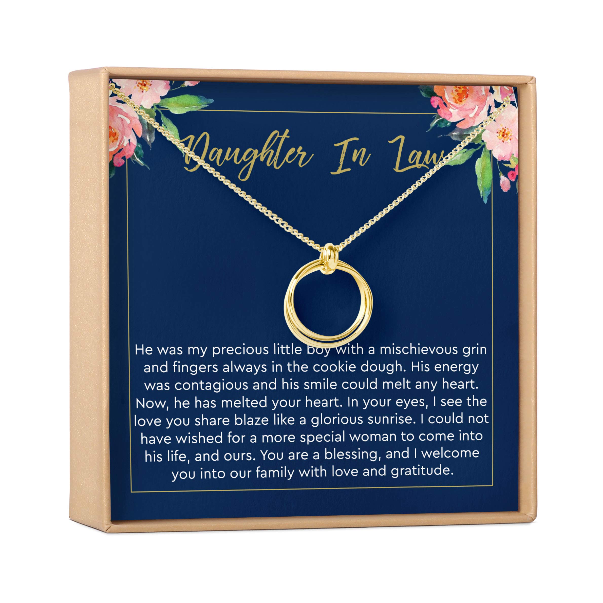 Daughter-In-Law Necklace - Sterling Silver Heart Pendant with Gift Box | Thoughtful Jewelry Gift for Birthday, Anniversary, Christmas | Perfect for Mother's Day, Wedding, Special Occasions