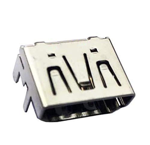 Mustpoint 2X Black HDMI Port Connector Socket Replacement for Microsoft Xbox 360 Slim Console - Repair & Upgrade Gaming Accessories for Enhanced Visual Experience