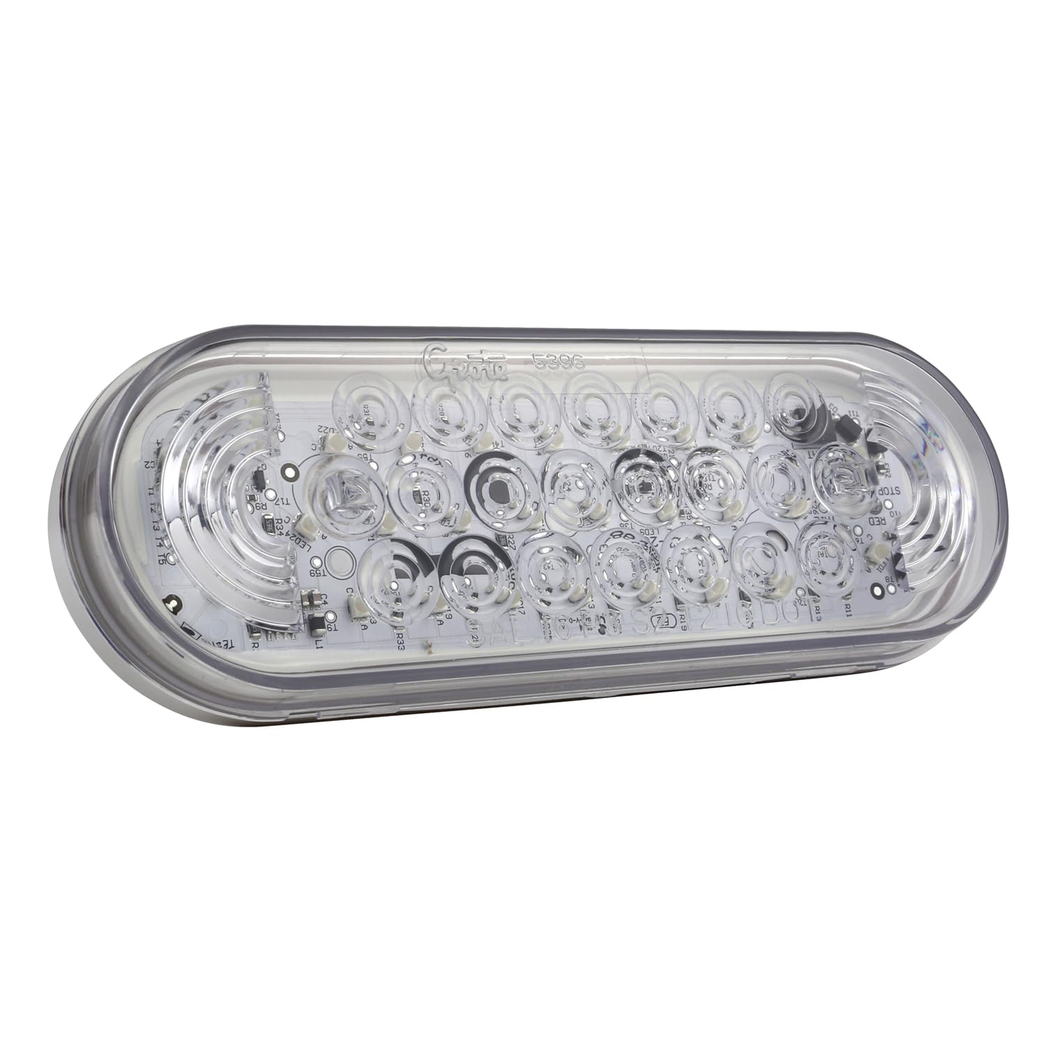 77361 Clear Oval LED Strobe Lights - High Visibility Emergency Warning Lights for Trucks, Vehicles, and Safety - Perfect for Roadside Emergencies, Construction Zones, and Hazard Alerts