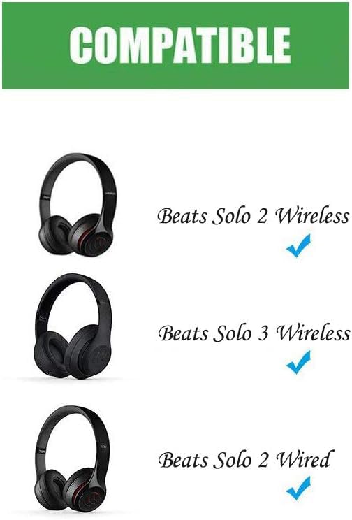 Beats Solo 2 & Solo 3 Wireless Headphones Replacement Headband - Top Headband Repair Parts for Beats Solo 2.0 & 3.0 Over-Ear Headphones (Black) | Perfect for Gym, Travel & Daily Use