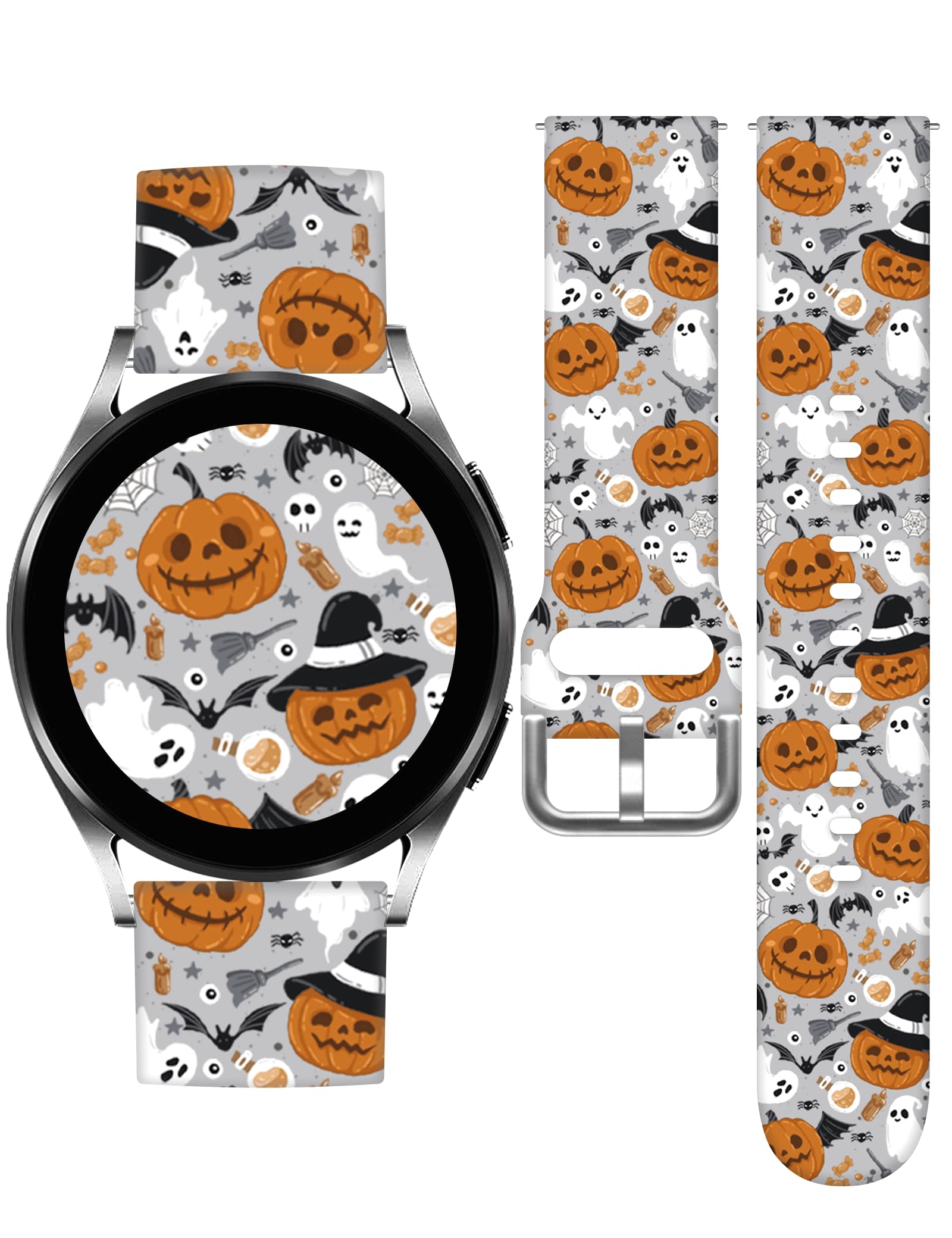 TOXXU 20mm Silicone Watch Band for Samsung Galaxy Watch 5/5 Pro/4/4 Classic/3/Active 2/Active - Stylish Printed Replacement Strap for Women & Men - Perfect for Workouts, Daily Wear & Fashion Accessories