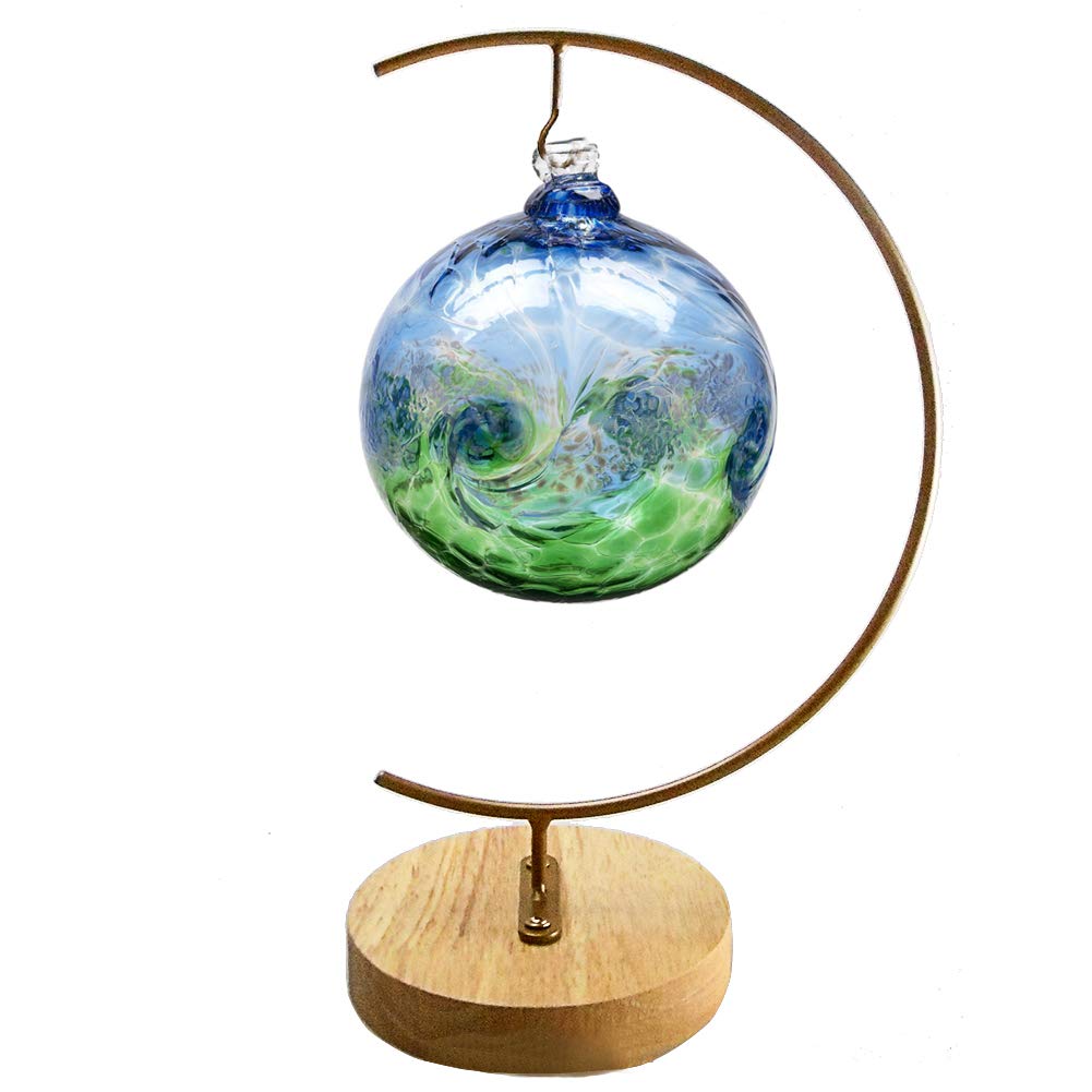 YY YEARCHY Metal Air Plant Stand - Gold Hanging Terrarium Holder for Glass Globe, Flower Pot & Display Decor | Perfect for Home, Office & Garden Decorations