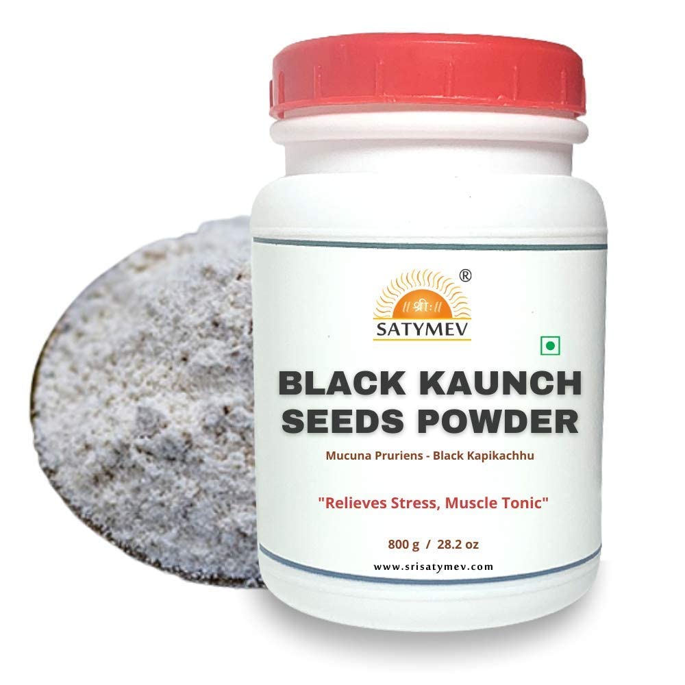 Premium Black Kaunch Seeds Powder 800g (Mucuna Pruriens) - Organic Kapikachhu Powder for Energy & Vitality - Supports Brain Health & Natural Testosterone Boost - Perfect for Smoothies, Herbal Teas & Ayurvedic Remedies
