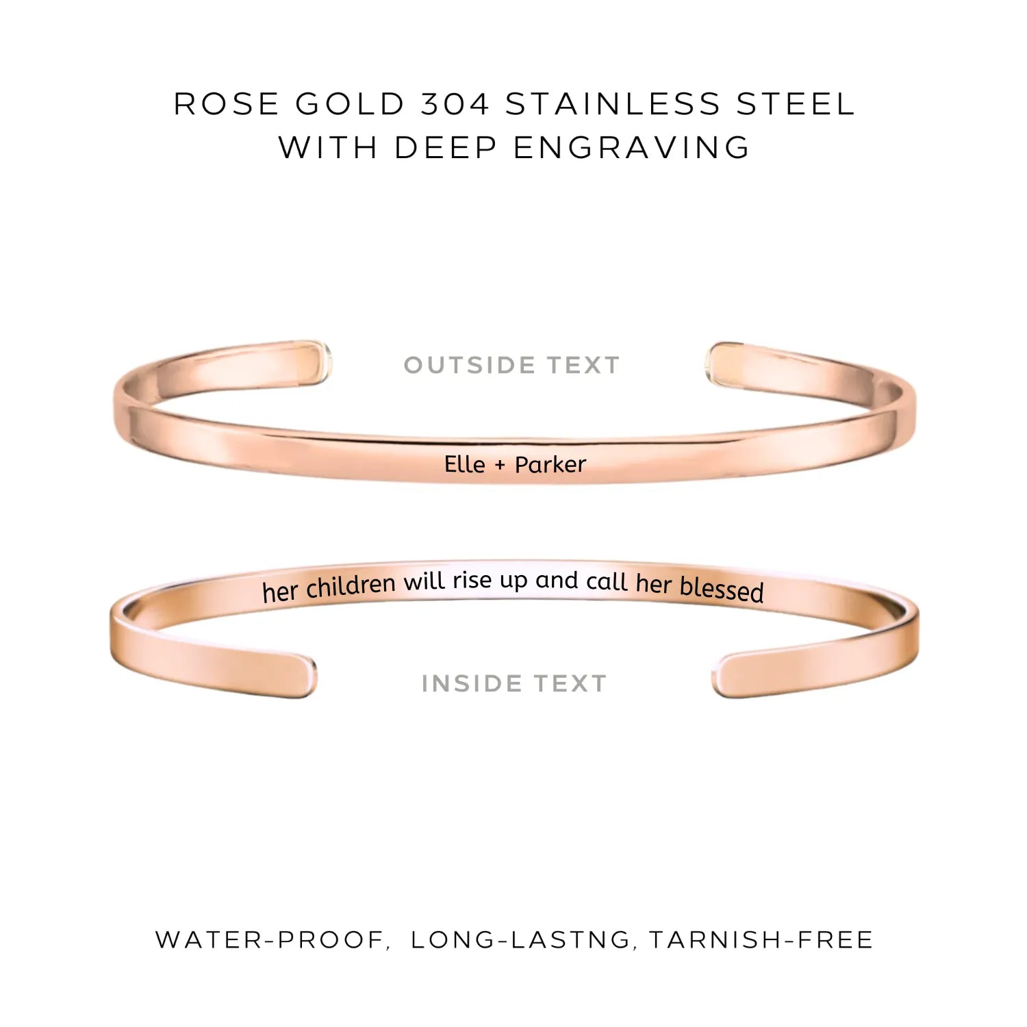 Personalized Engraved Bangle Bracelet - Custom Name Jewelry Gift for Women - $48.00 | Perfect for Anniversaries, Birthdays & Special Occasions