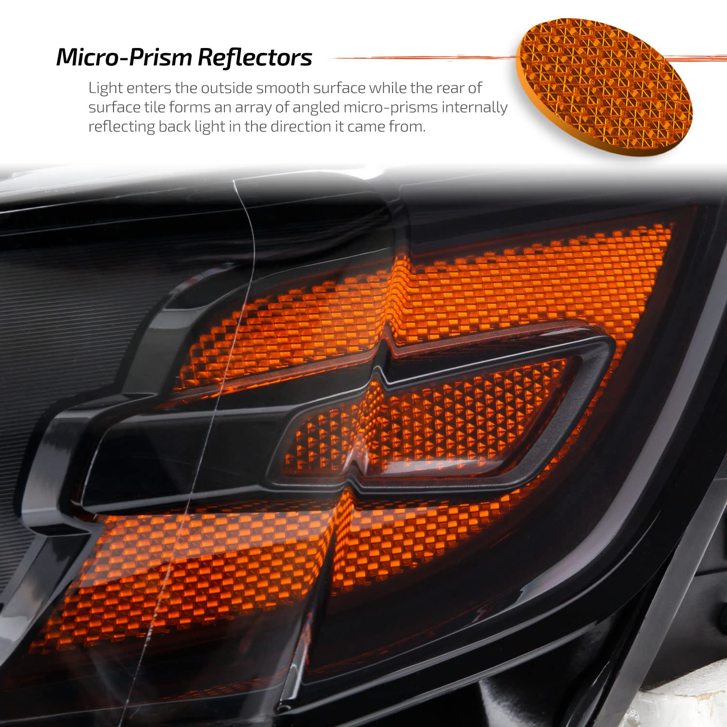 AKKON Black HID/Xenon Projector Headlights for 2014-2020 Chevy Impala Sedan (Non-AFS Type) - Left & Right Pair - Upgrade Your Night Driving Safety