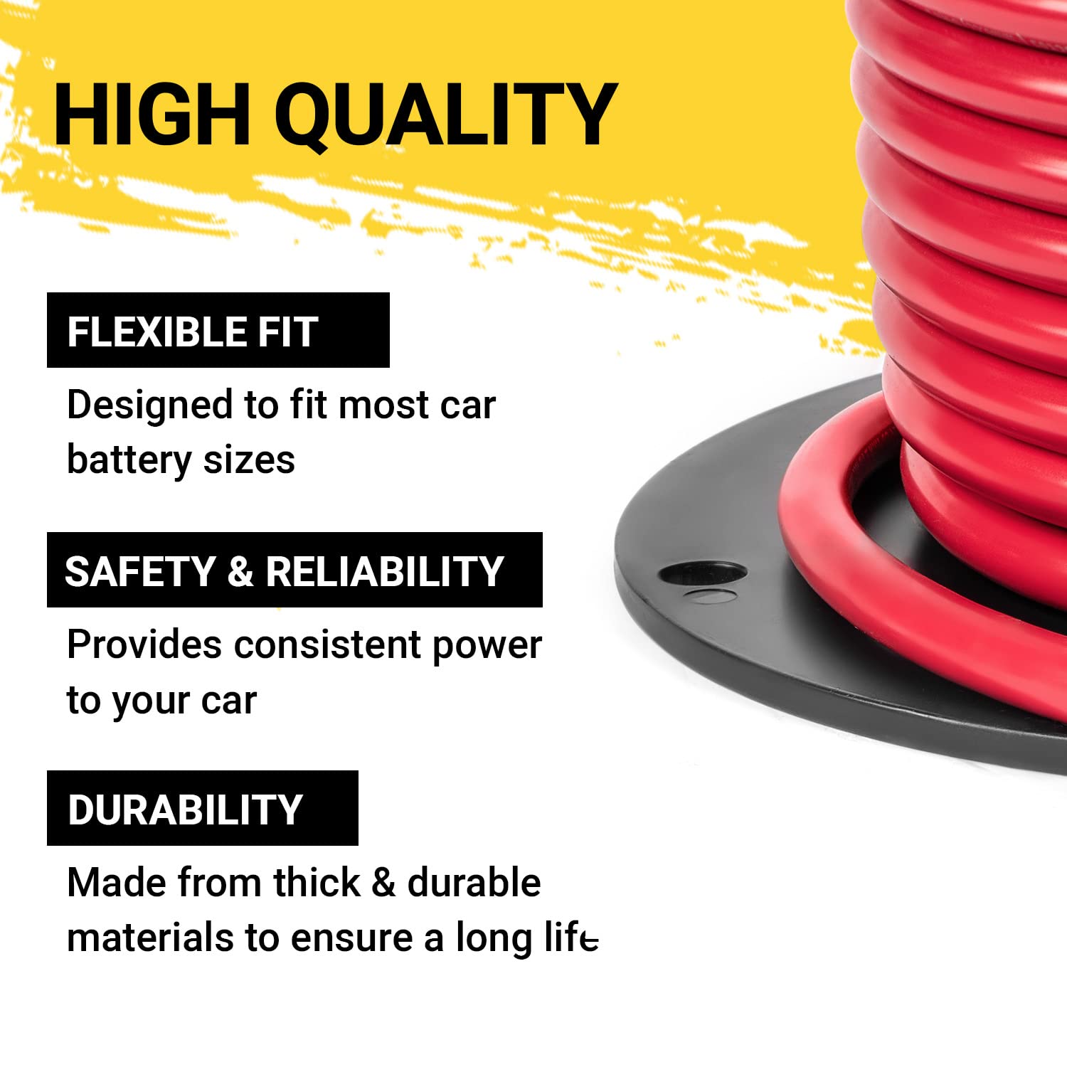 Premium Spartan Power Battery Cable - 100% Pure Copper Wire for Automotive, Inverter, MPPT, Car Audio & RV Applications - Heavy Duty Power Transfer Solution for Cars, Boats, Solar Systems & Off-Grid Living - Made in USA