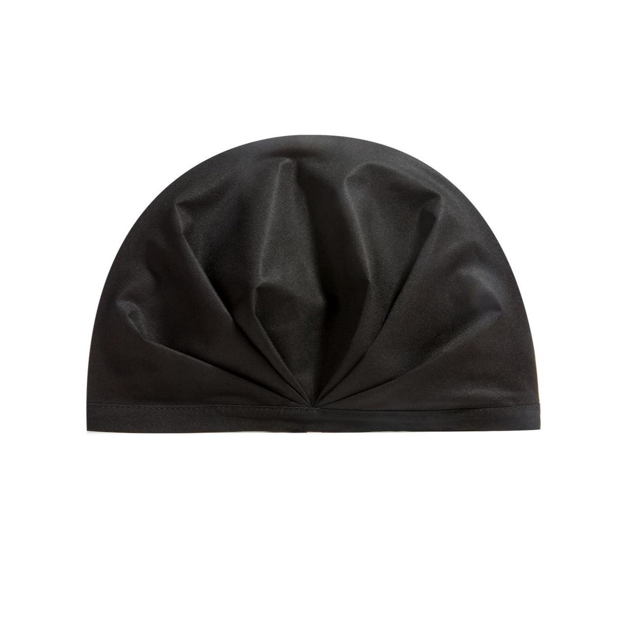 Shhhowercap The Noir - Premium Waterproof Shower Cap for Women & Men - Soft & Comfortable Hair Protection for Bathing, Swimming & Spa - Perfect for Travel & Home Use