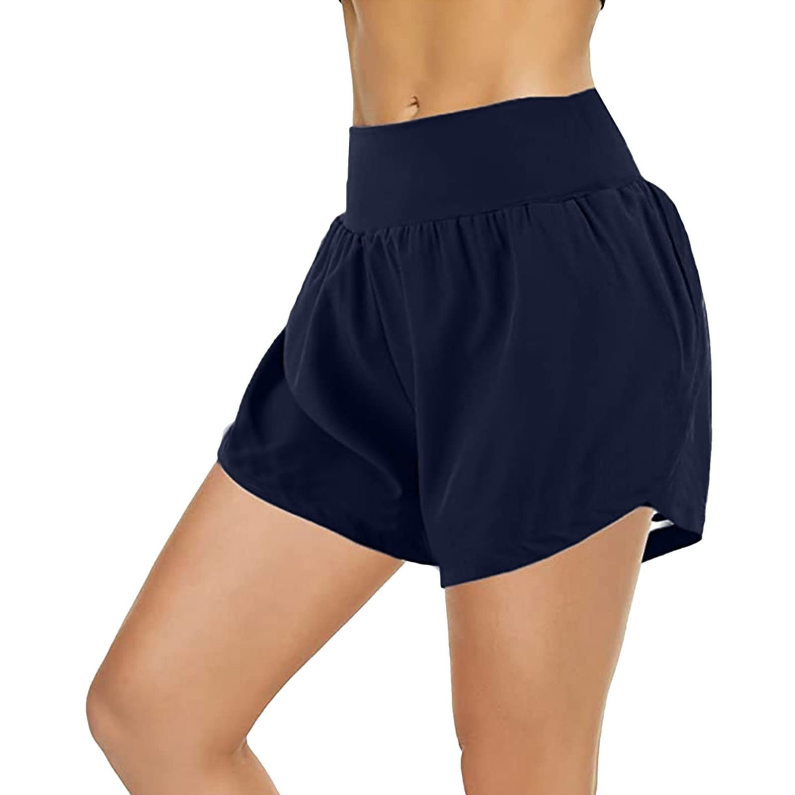 Women's Running Shorts - High Waist Slim Fit Casual Sports Pants & Baggy Harem Shorts for Yoga, Gym, Workout - Comfortable Athletic Wear for Active Lifestyle