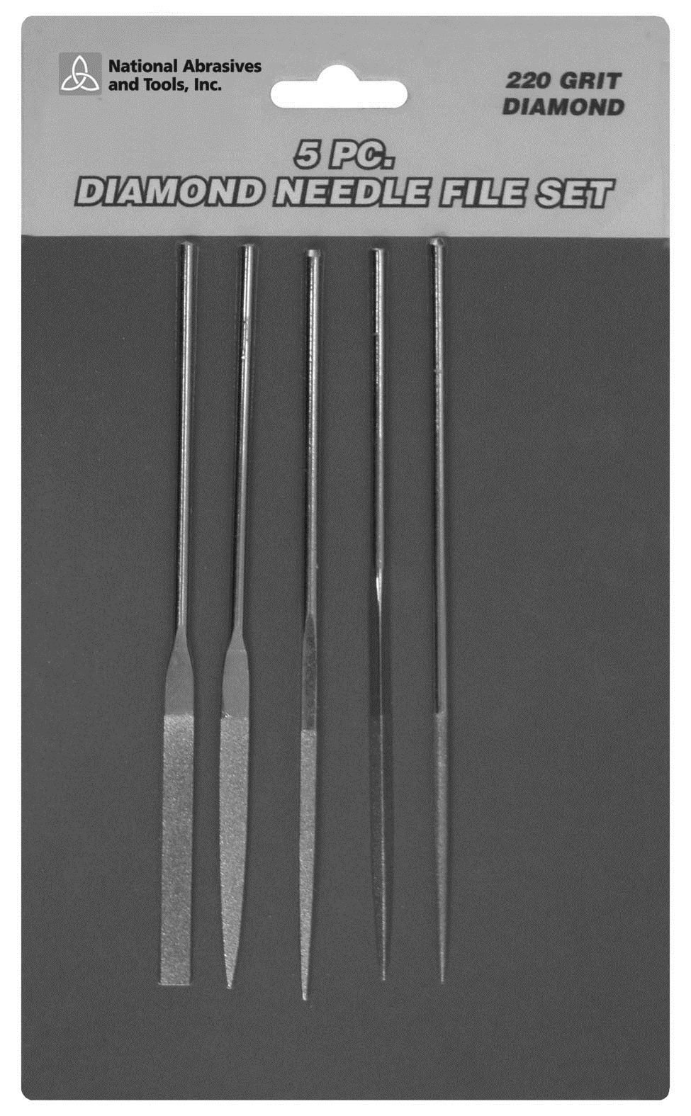 Alfa Tools 5-Piece Diamond Needle File Set for Jewelry & Metalwork