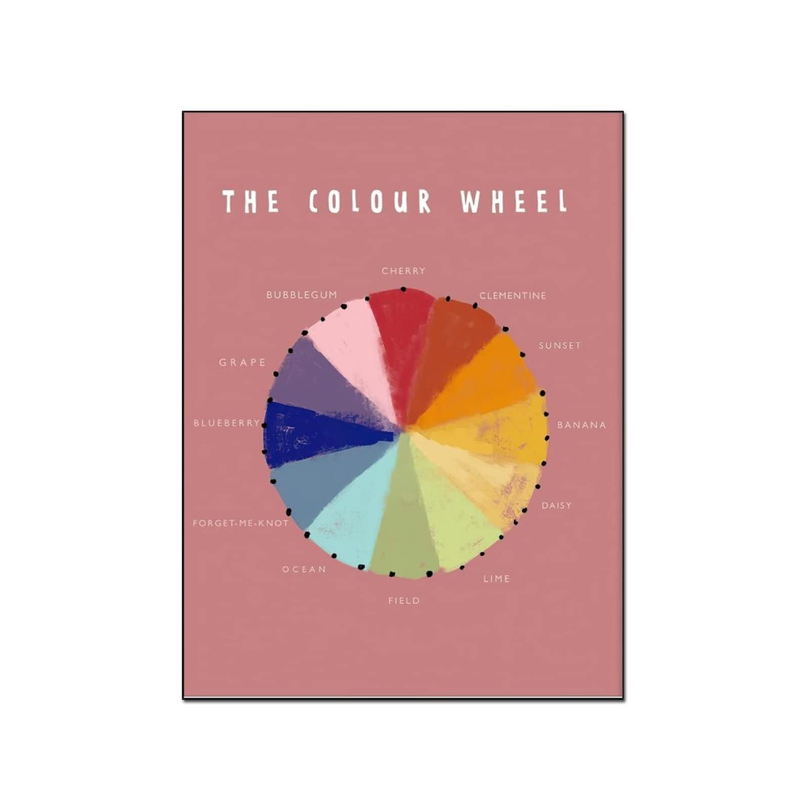 The Color Wheel Canvas Art Print - 20x26 Inch (51x66cm) Wall Decor for Living Room, Bedroom & Office - Modern Abstract Painting for Home & Workspace Decor