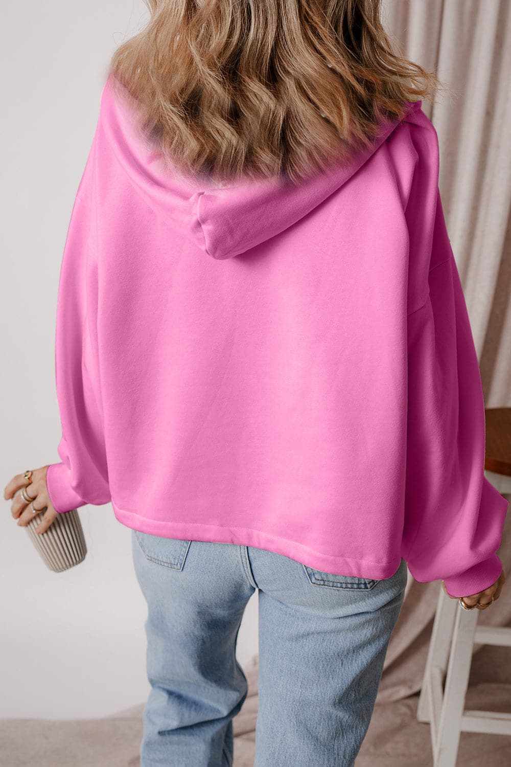 Men's Casual Half Zip Hoodie with Kangaroo Pockets - Lightweight Pullover for Outdoor Activities & Lounge Wear