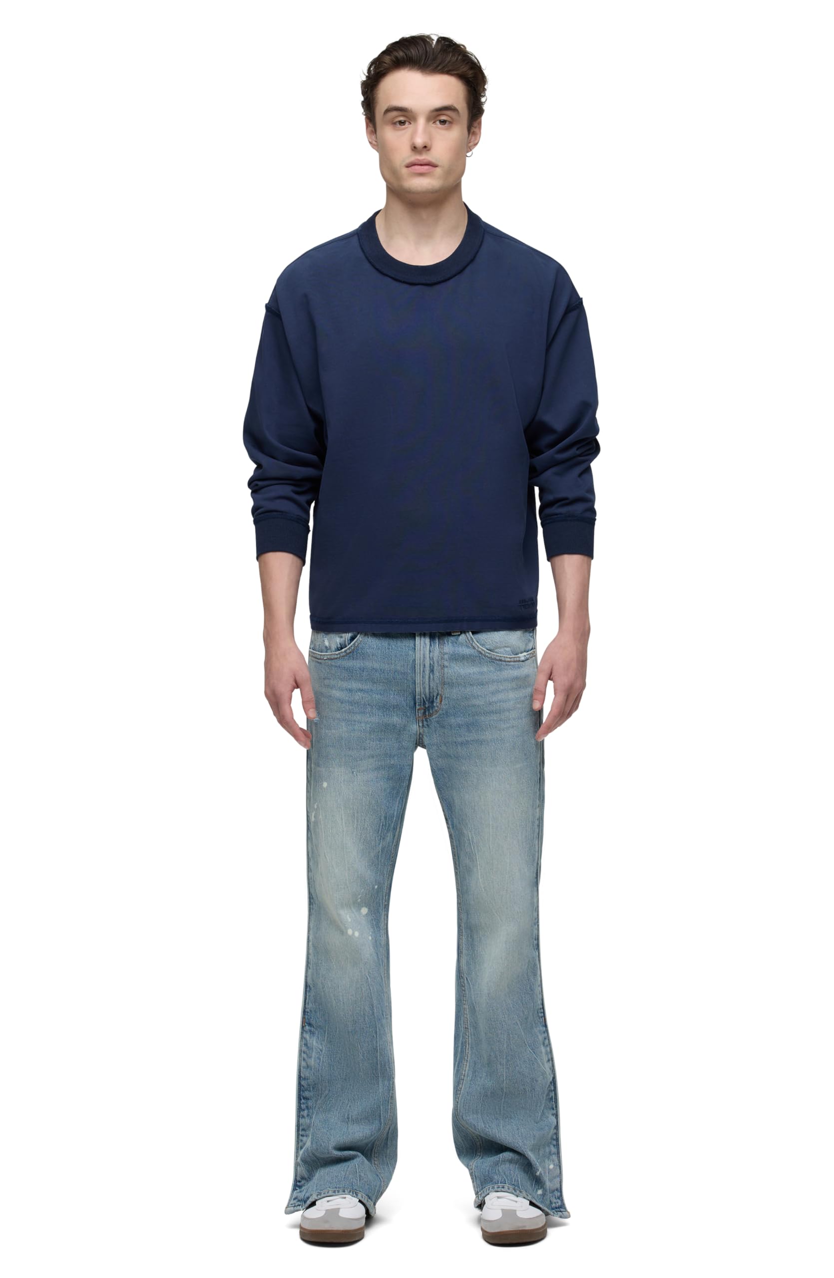 HUDSON Men's Walker Track Jean - Comfortable Stretch Denim Pants for Casual Wear, Walking & Travel | Slim Fit, Relaxed Style, Durable Fabric