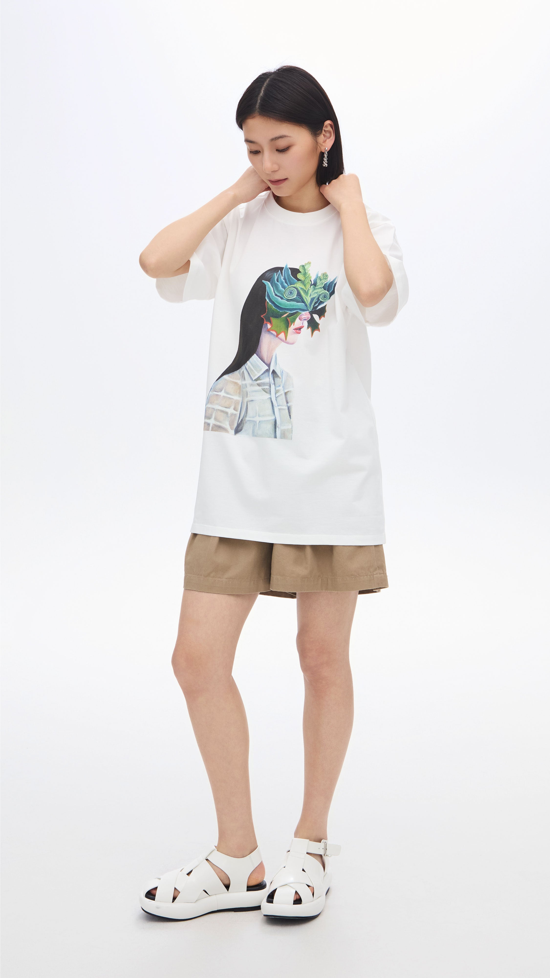 Mariko Enomoto Printed Loose Fit T-Shirt for Women | Comfortable Casual Tee | Perfect for Everyday Wear, Weekend Outings & Travel