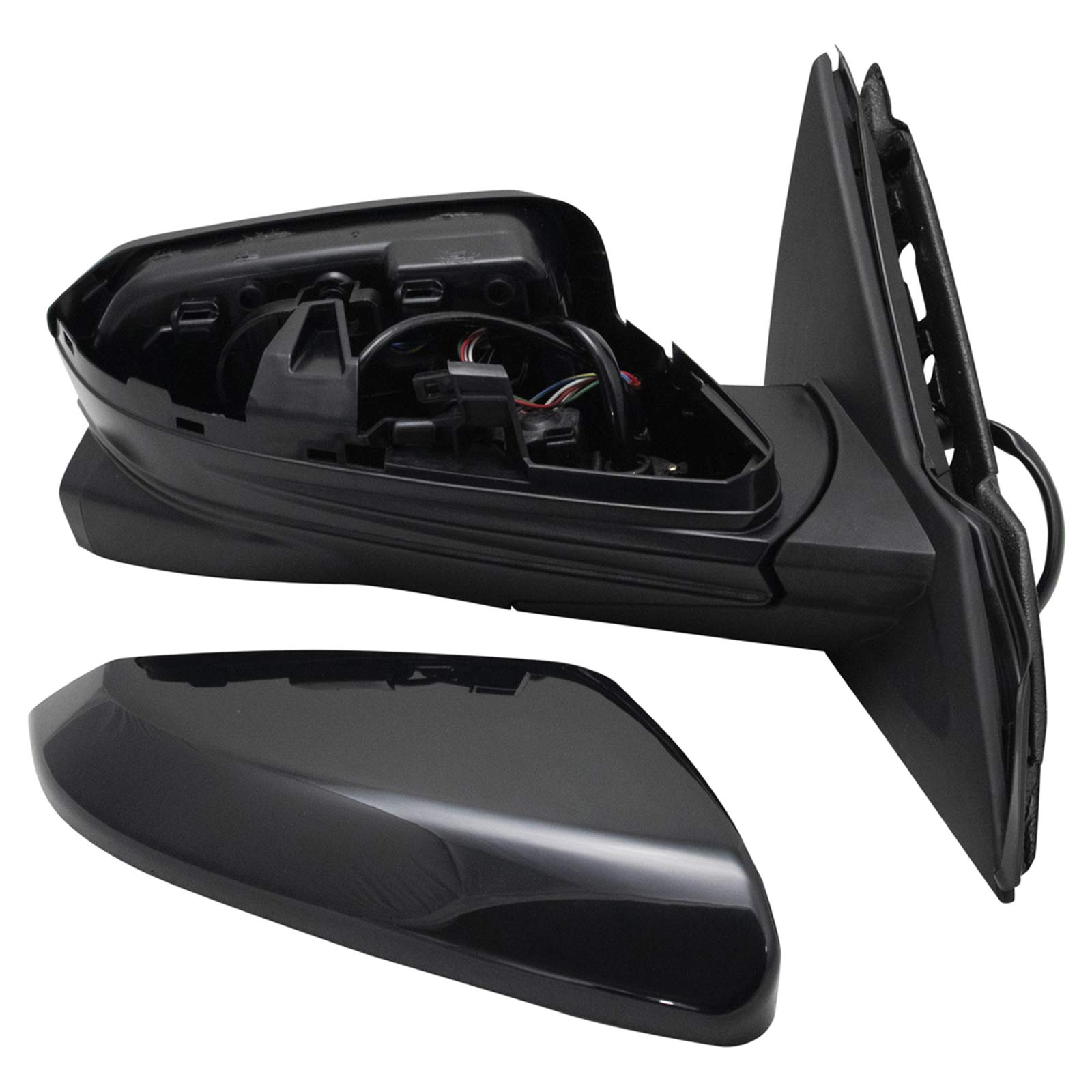 Power Heated Side View Mirror Replacement with Camera - Paint to Match Passenger Side for Honda Civic | Enhanced Safety & Visibility for Night Driving & Parking