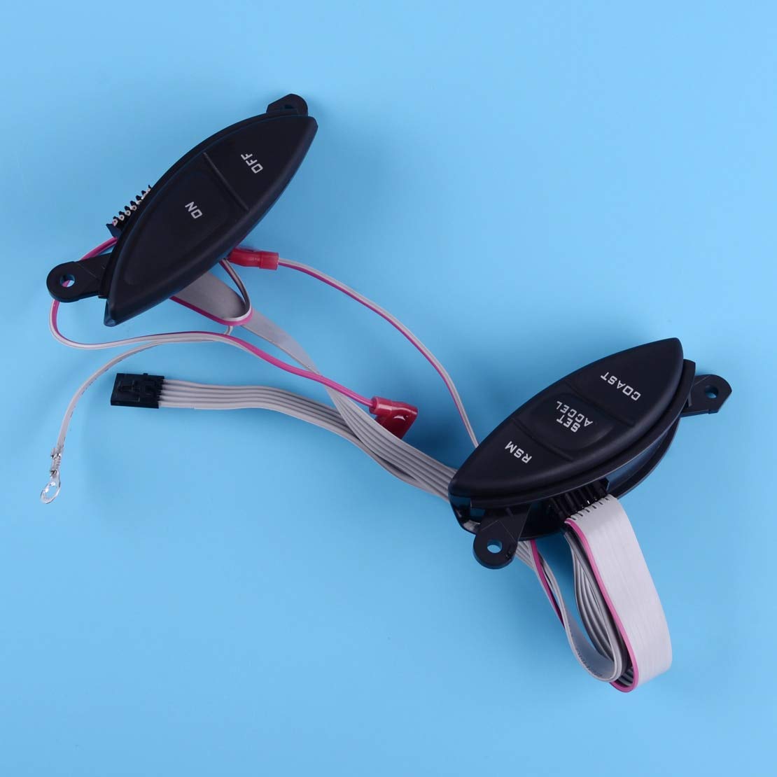 1 Pair Steering Wheel Cruise Control Switch Compatible with Ford Explorer, Sport Trac, Mazda B3000, Mercury Mountaineer - F87Z9C888BB - Perfect for Easy Highway Driving & Long Road Trips