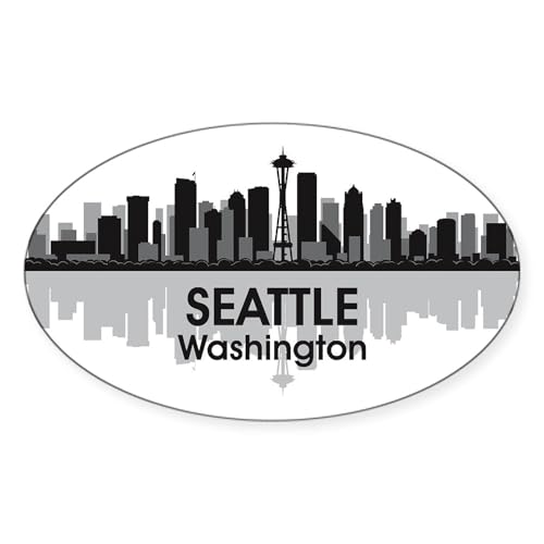 White - Seattle Sticker