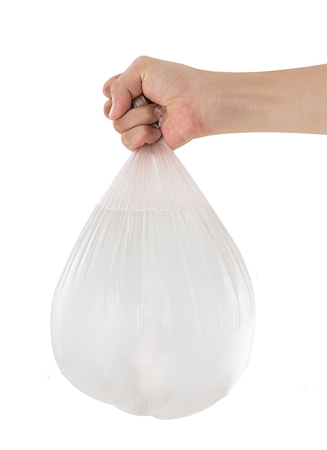 **Gereen 1.2 Gallon Extra Strong Small Trash Bags - 150 Count, Clear Garbage Can Liners for Home, Office, Car & Travel - Durable Waste Disposal Solution**