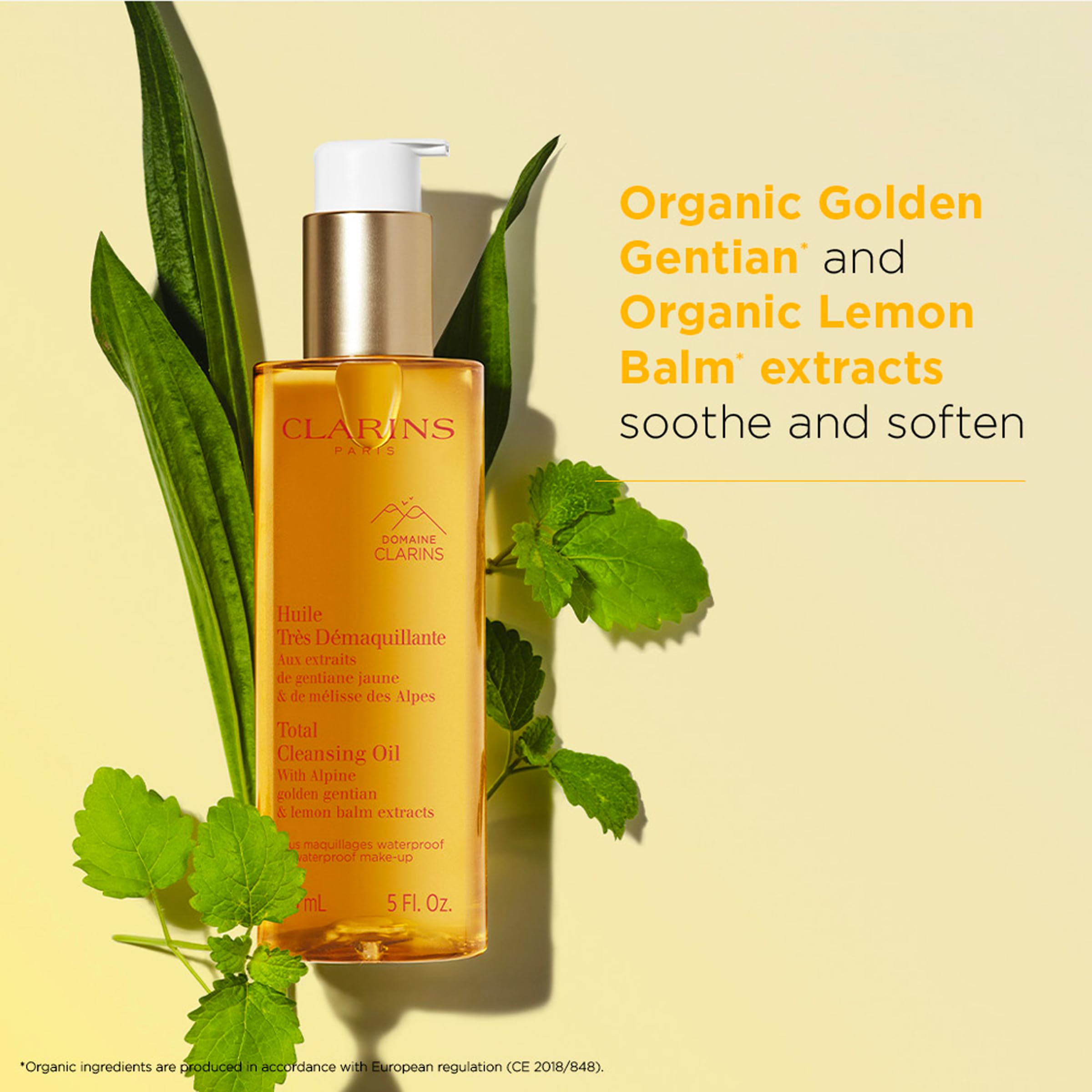 Clarins Total Cleansing Oil - Gentle Makeup Remover for Long-Wearing & Waterproof Cosmetics | Deep Cleansing Face Wash to Remove Pollutants | Protects Skin Microbiome | Dermatologist Tested | Perfect for Daily Makeup Removal & Nighttime Skincare Routine