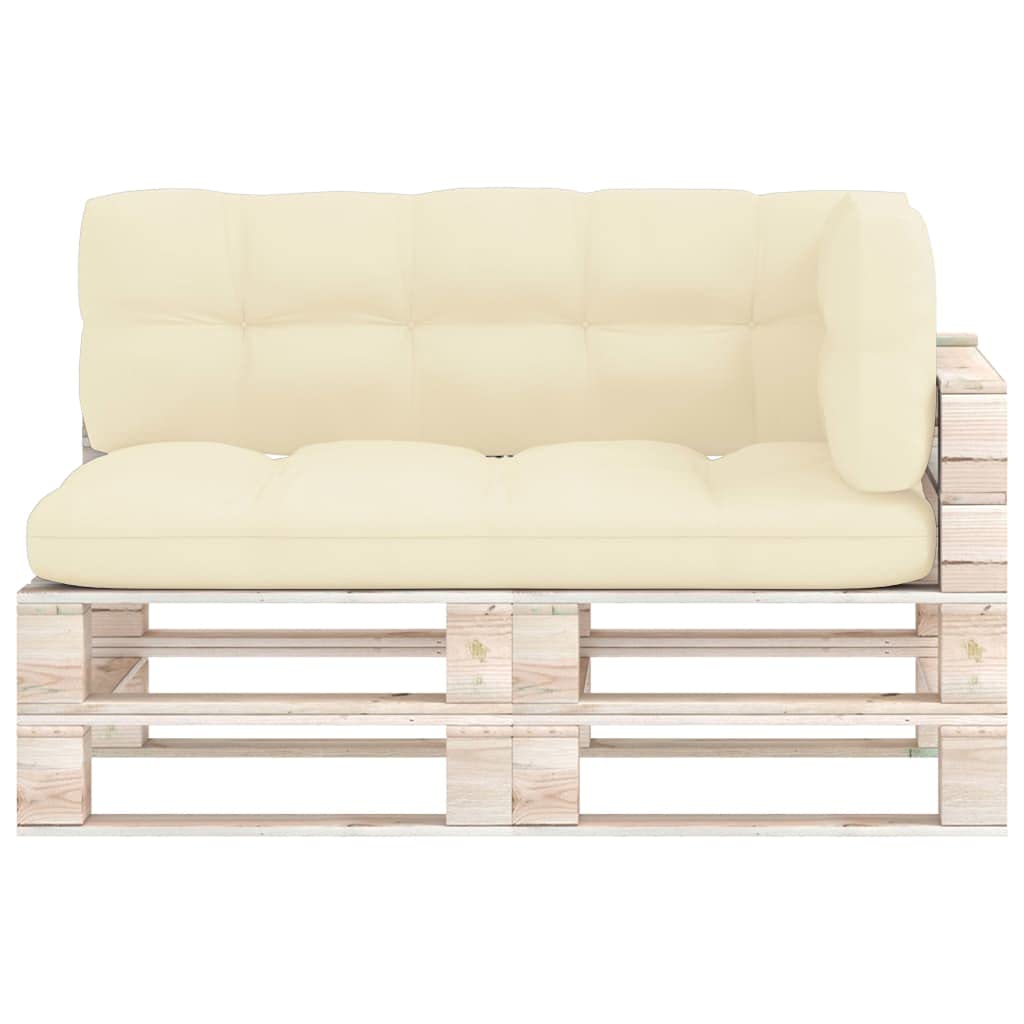 3-Piece Universal Pallet Sofa Cushion Set - Thick Padded Seat Cushions Replacement for Chaise Loungers - Outdoor Patio Garden Chair Cushions (Perfect for Poolside, Deck, and Backyard Relaxation)