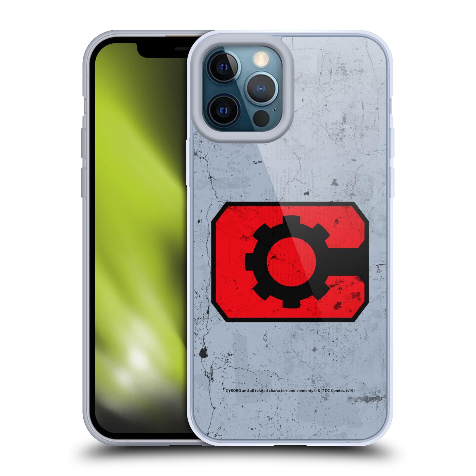 Officially Licensed Cyborg DC Comics iPhone 12 Pro Max Case - Soft Gel Phone Cover with Classic Logos | Perfect for Superhero Fans, Comic Conventions & Everyday Protection