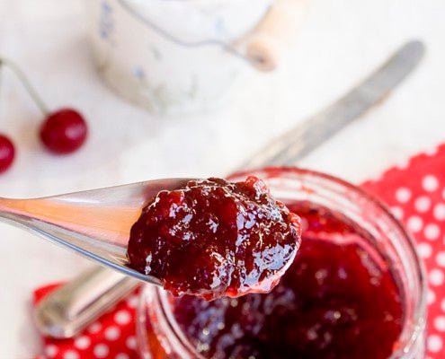Premium Sour Cherry Jam - All Natural, No Preservatives - 330g Jar - Perfect for Toast, Desserts & Gift Giving