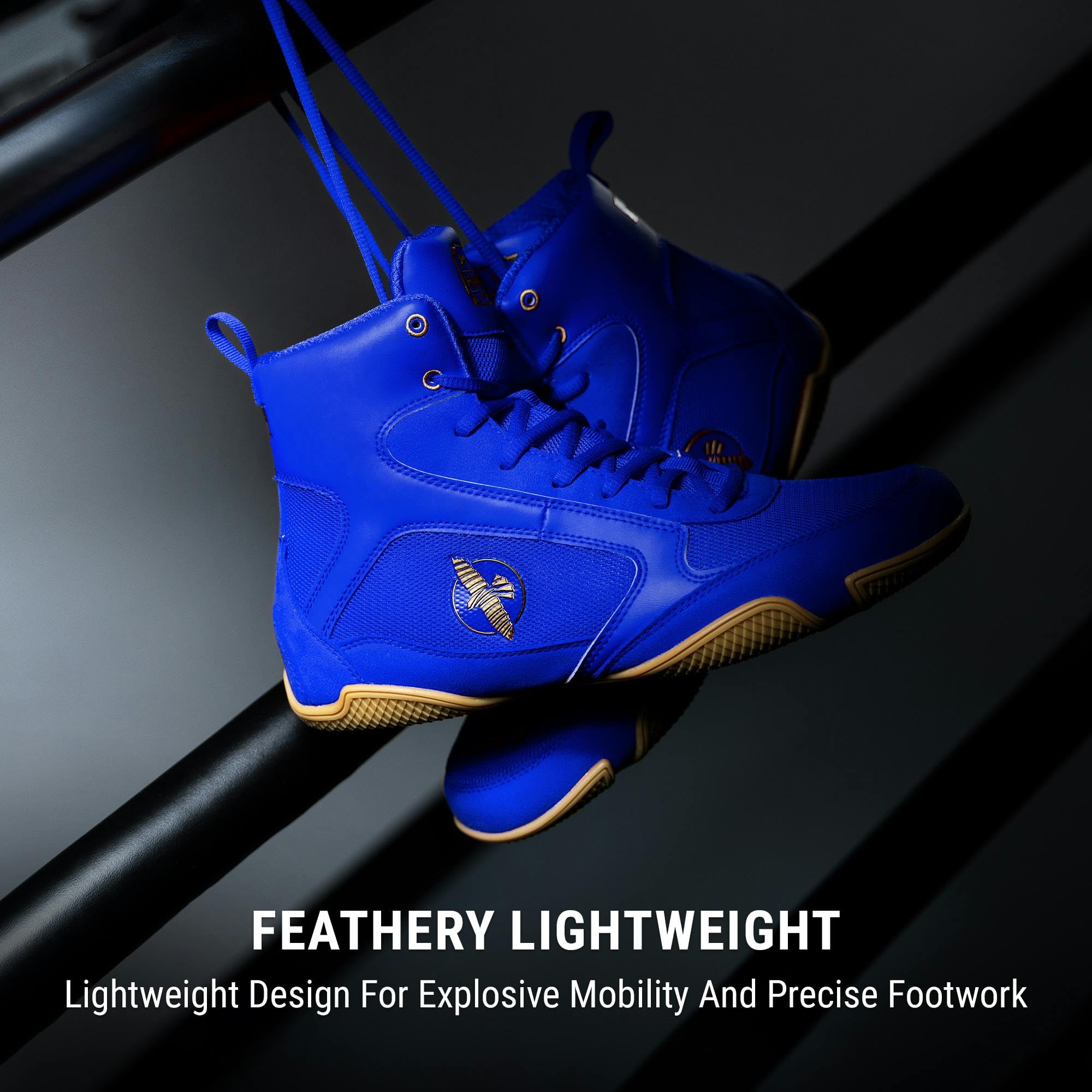 Hayabusa Pro Boxing Shoes for Men & Women - Lightweight & Breathable Training Footwear for Boxing, MMA & Kickboxing - Perfect for Gym, Sparring & Competition
