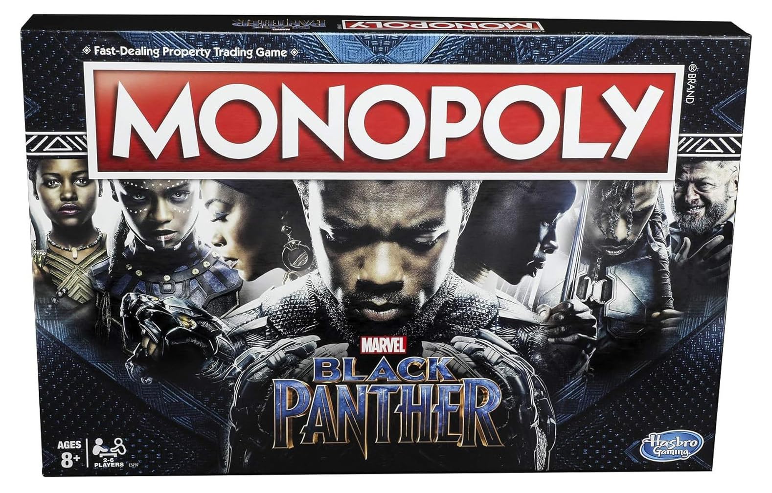 Monopoly Game: Black Panther Edition - Marvel Collector's Board Game for Family Fun and Superhero Fans