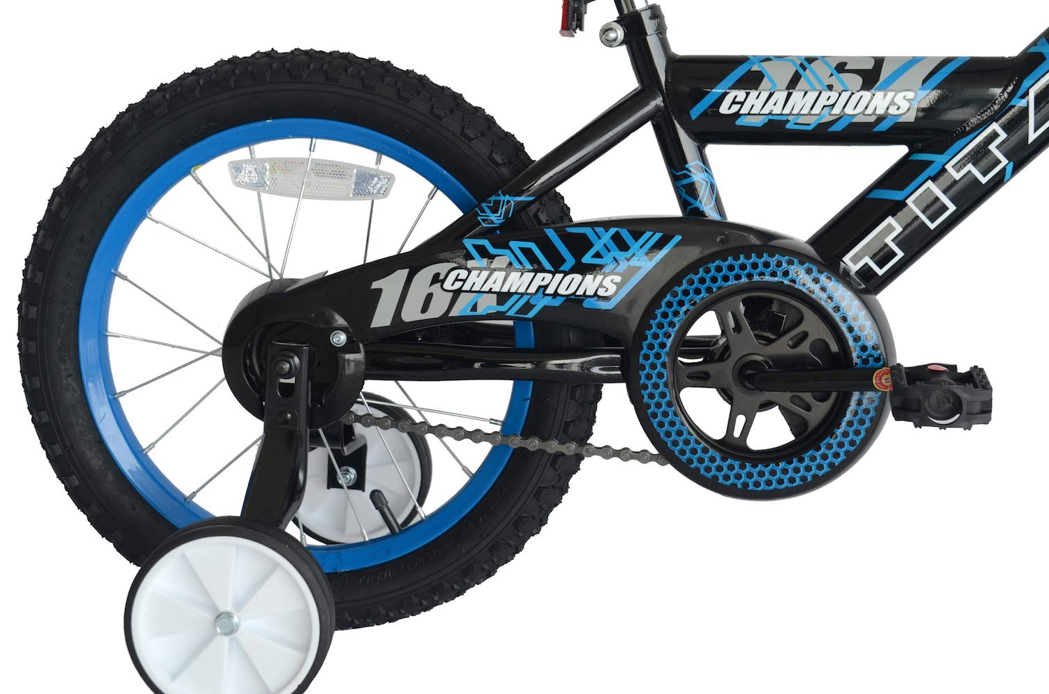 TITAN Champion Deluxe Boys BMX Bike - 20 Inch Lightweight Aluminum Frame, Adjustable Seat - Perfect for Kids Ages 8-12, Street & Dirt Track Riding, Stunts & Freestyle Tricks