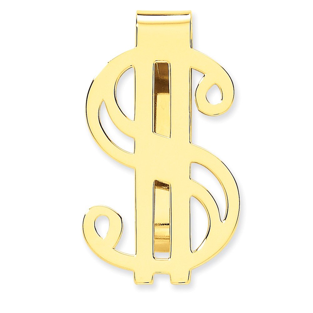 14K Yellow Gold Money Clip for Men - Elegant & Durable Cash Holder - Perfect for Gifts, Weddings, and Everyday Use