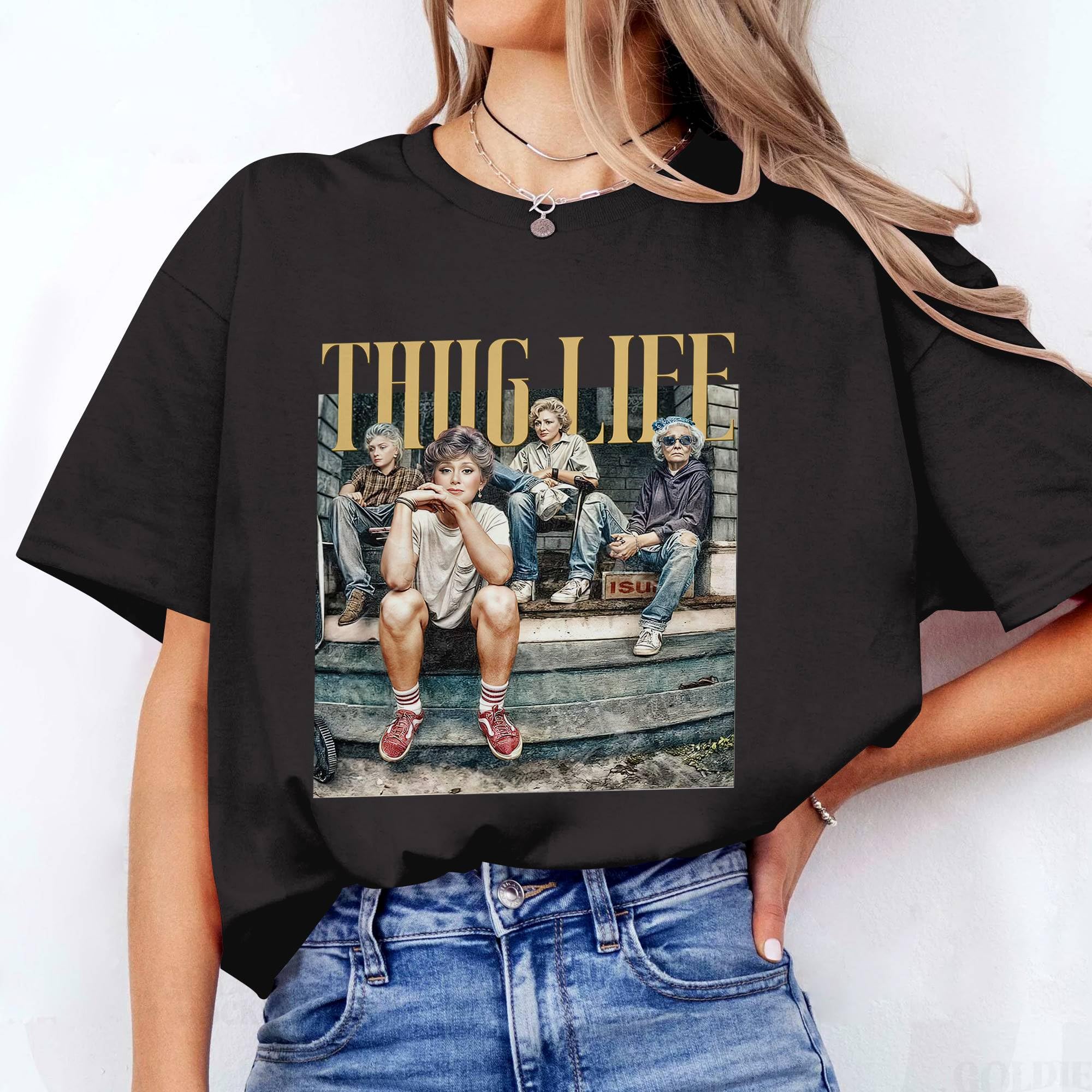 Golden Shirts for Women - Vintage 80s TV Sitcom T-Shirt - Soft Cotton Retro Tee - Perfect for Casual Wear, Costume Parties & Nostalgic Fashion