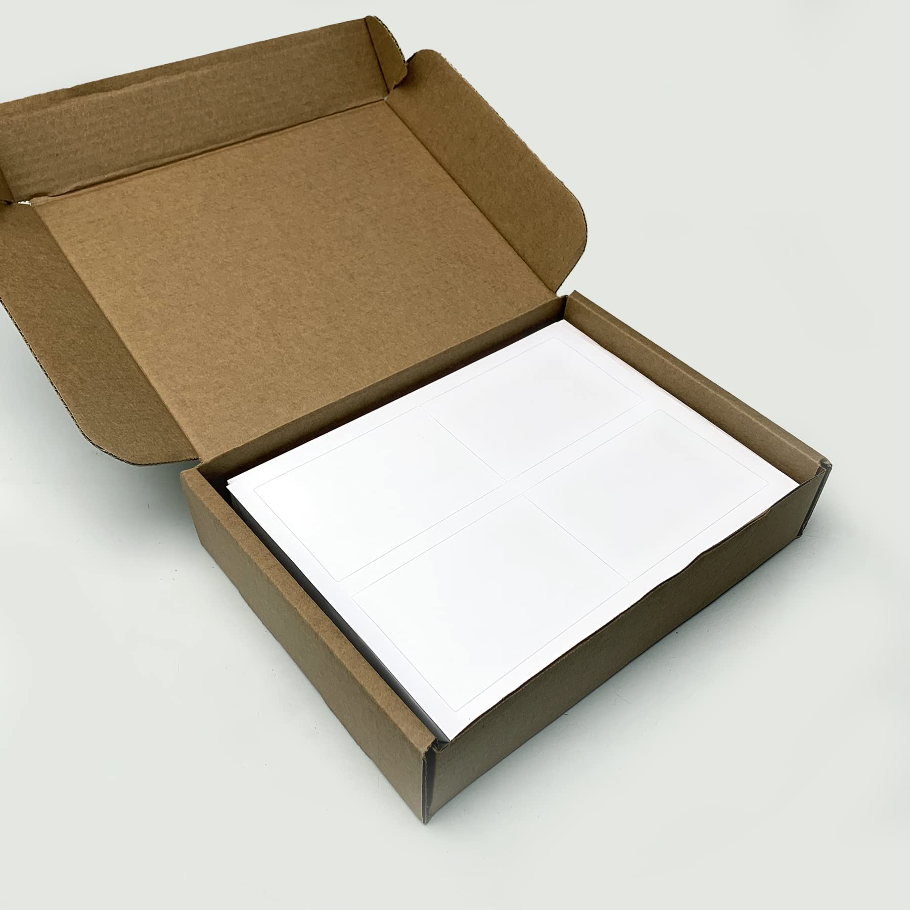 4 Shipping Labels Per Sheet - 3.5” x 5” Blank Labels - Permanent White Matte - Compatible with Word Template - Works with Inkjet & Laser Printers - Easy to Peel - Made in USA - 1000 Sheets (4000 Labels) - Perfect for E-commerce, Small Business Shipping & Package Labeling