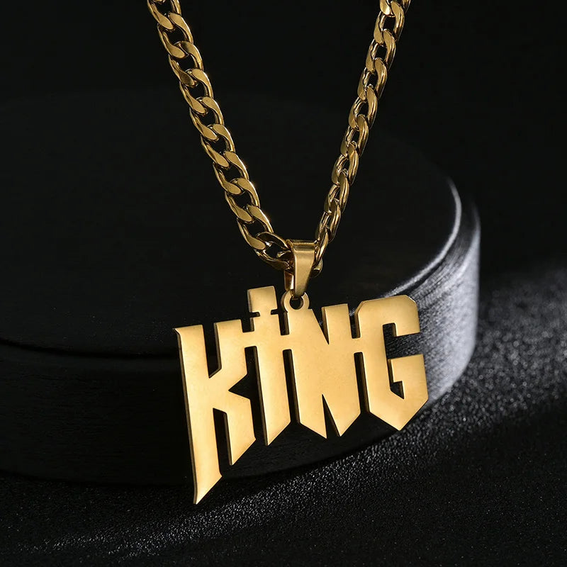 Personalized Crown Pendant Necklace for Women - Custom Name Initial Jewelry Gift for Birthday, Anniversary & Special Occasions | Perfect for Prom, Wedding & Everyday Elegance